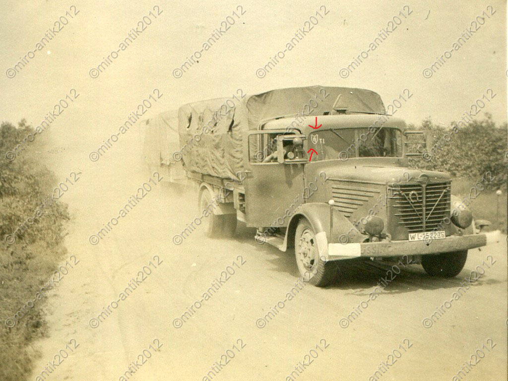 Foto, LKW, Büssing-NAG, Nahaufnahme, Vormarsch a