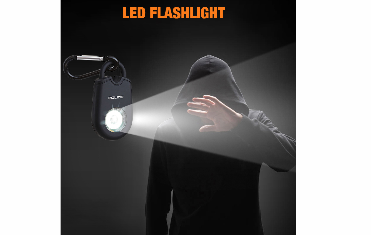 police-personal-alarm-keychain-for-women-rechargeable-white