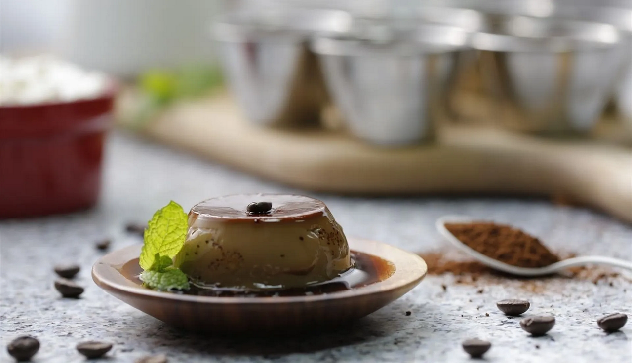 Receta de flan napolitano de café sin horno