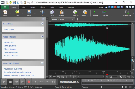 NCH WavePad 9.61 Beta