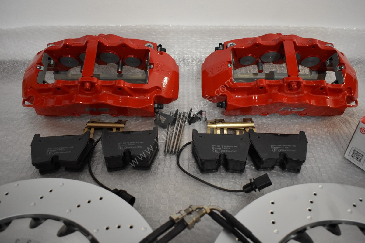 Audi RS Full Big brake upgrade Brembo 8Pot Calipers 370mm Brake 