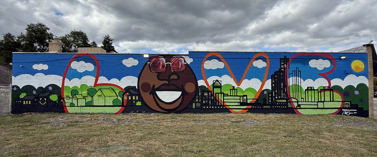 Love Mural — Islandview neighborhood, Detroit