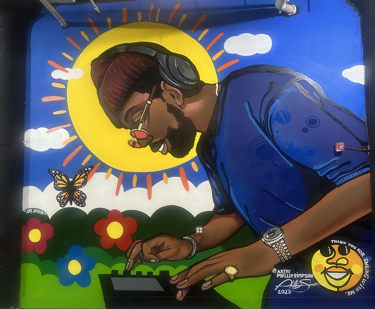 Jay John mural Milwaukee Junction 2023