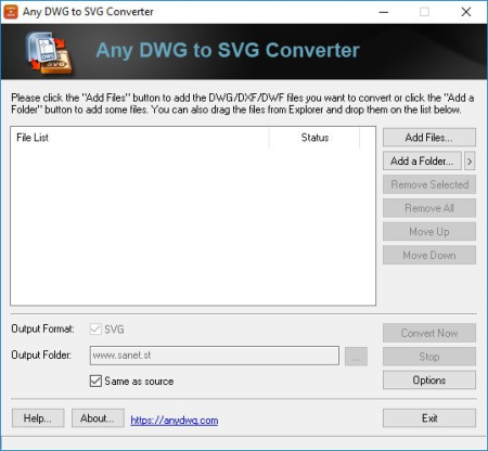 Any DWG to SVG Converter 2023.0