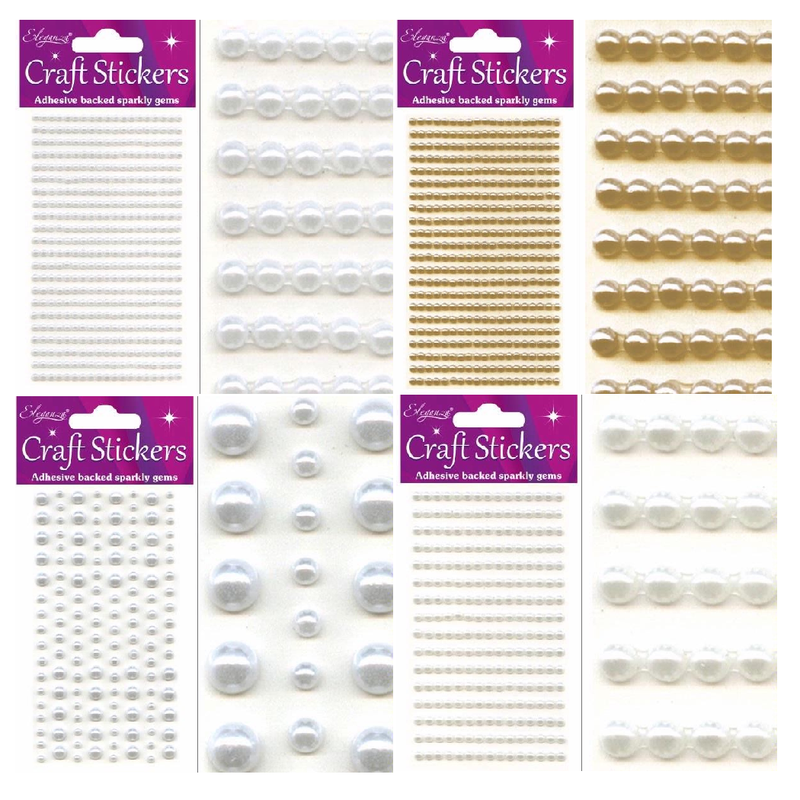 Rhinestone Stickers Self Adhesive Sheets Gems Crystals Diamante Crafts 3mm