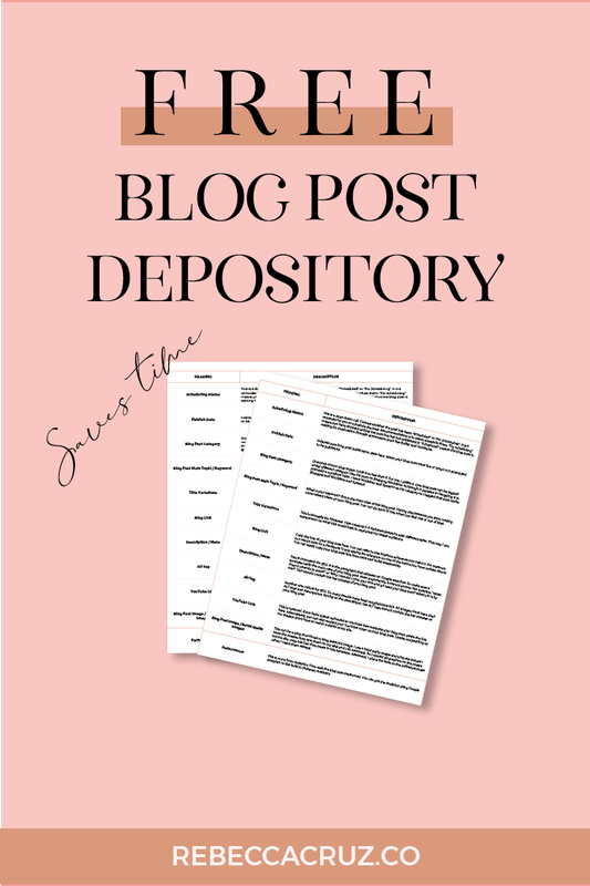 Save Time Searching Through Your Blog and Files Using This Free Blog Post Depository. It includes blog links, post analysis, SEO checks, and links. The blog post depository gives you a snapshot of all blog posts and their related details. It includes blog links, post analysis, SEO initial checks, and links. This provides effortless access when you need to get links right away to share to any social media platforms. #blogdepository #bloglist #blogsummary