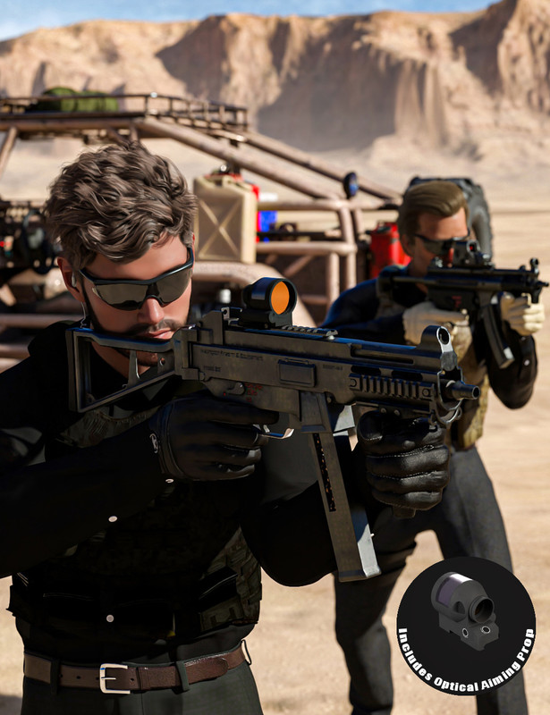 Urban Tactical SMG Poses for Genesis 3 and 8