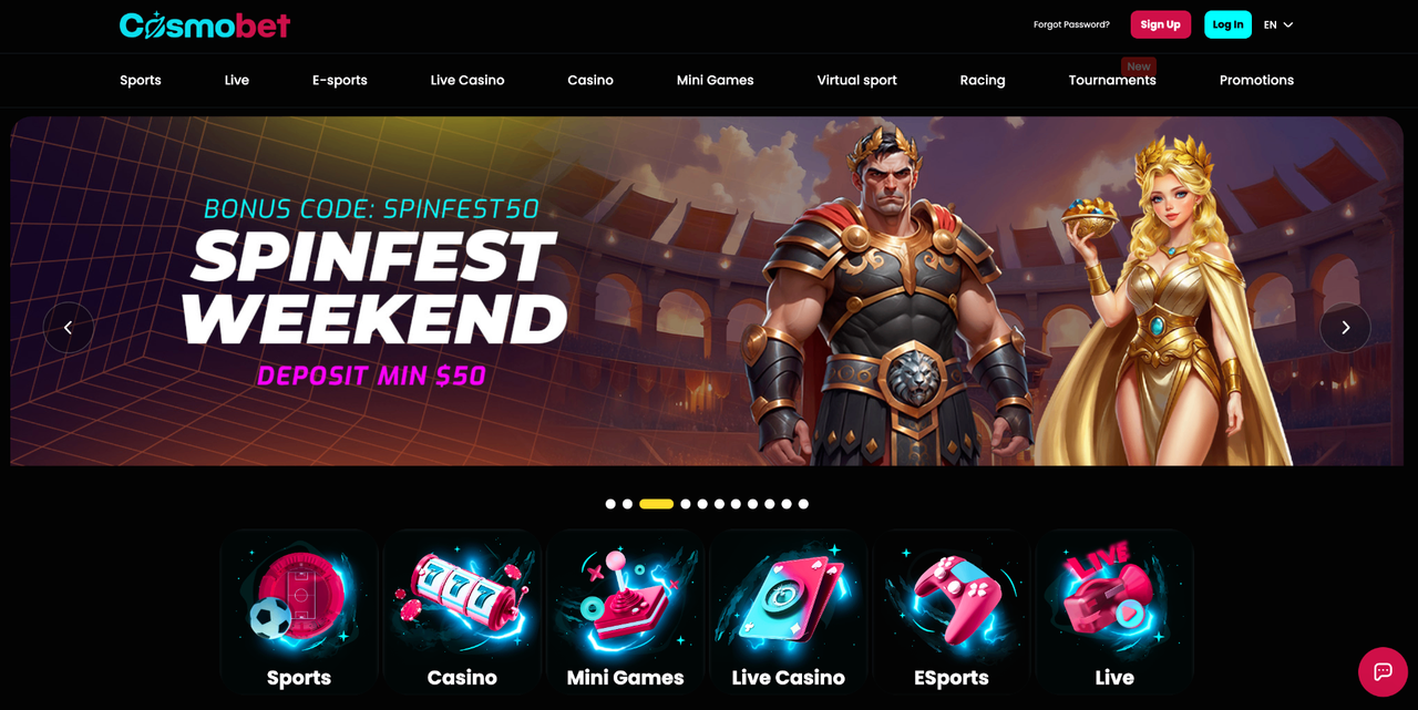 Cosmobet Screenshot 1