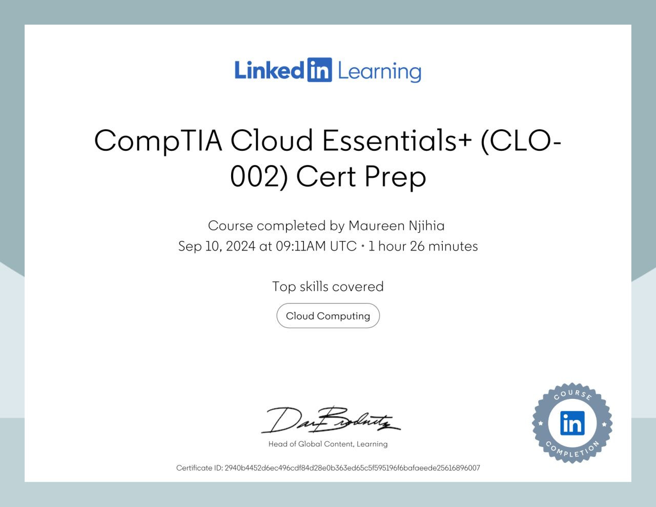 CompTIA Cloud Essentials logo
