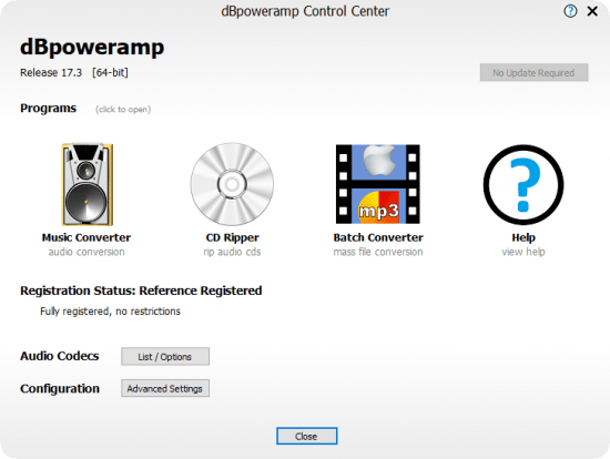dBpoweramp Music Converter R17.5 Reference