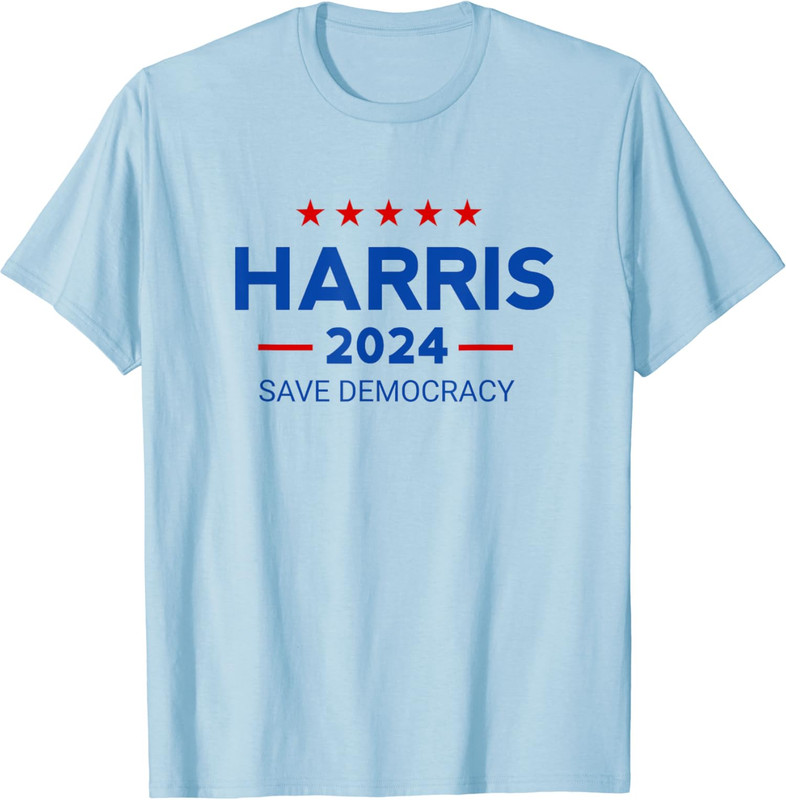 Harris 2024 Save Democracy Vote Kamala Harris Unisex T-Shirt