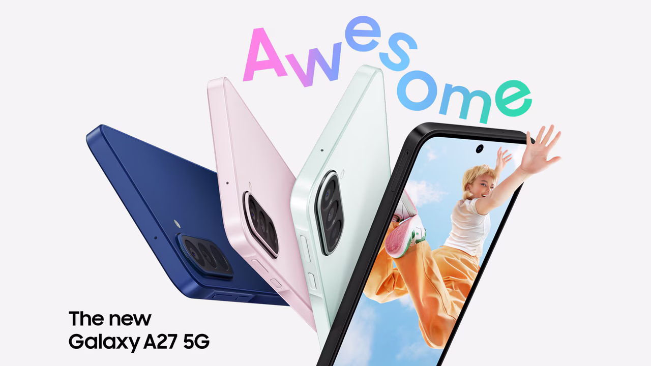 Samsung Galaxy A27 5G Premium Android Smartphone Studio Banner