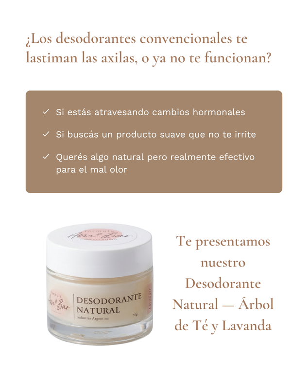 Desodorante Natural &Aacute;rbol de T&eacute; y Lavanda &mdash; &iquest;es para vos?