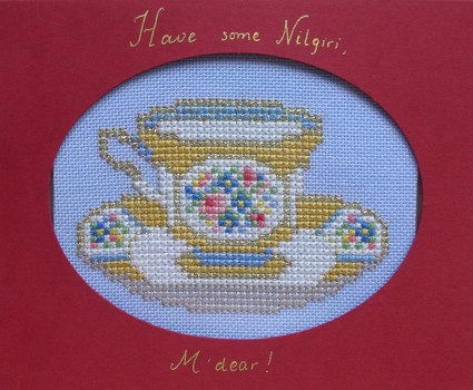 Tea Cup Coaster Card