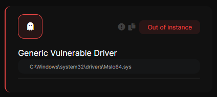 Generic Vulnerable Driver detection