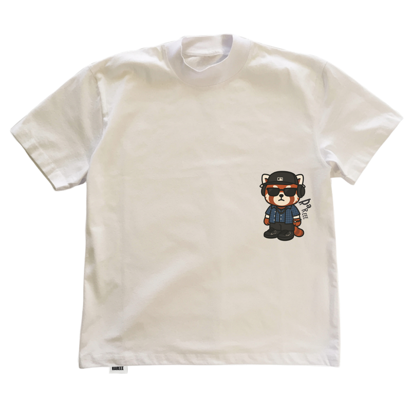 T-shirt blanc, petit perso, marque RAREEE