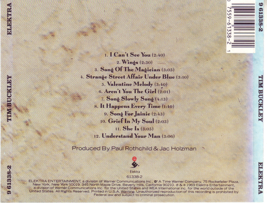 Tim Buckley Tim Buckley 1966 and Happy Sad 1969 EAC FLAC