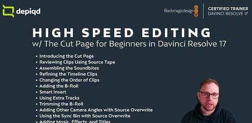 High Speed Editing with the Cut Page for Beginners | Davinci Resolve 17