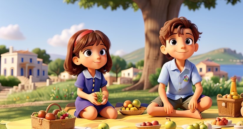 two-small-children two-small-children-in-the-summer