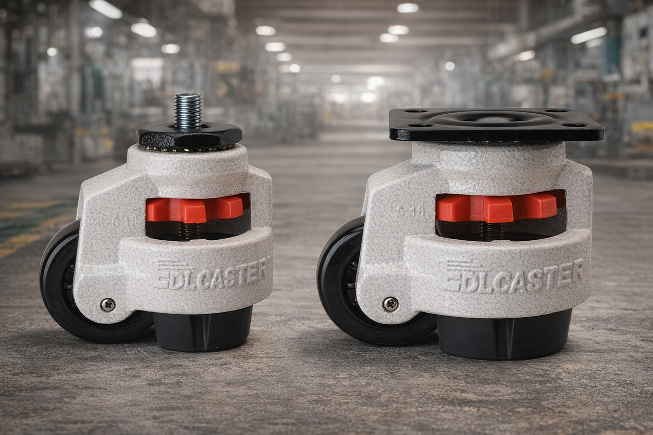 leveling casters for industrial equipment visualization