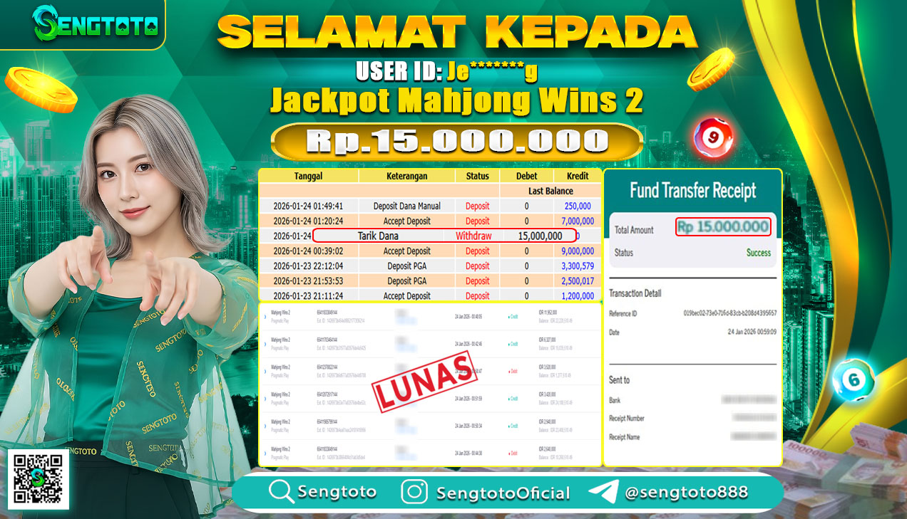 BUKTI PEMBAYARAN SLOT MAHJONG WINS 2