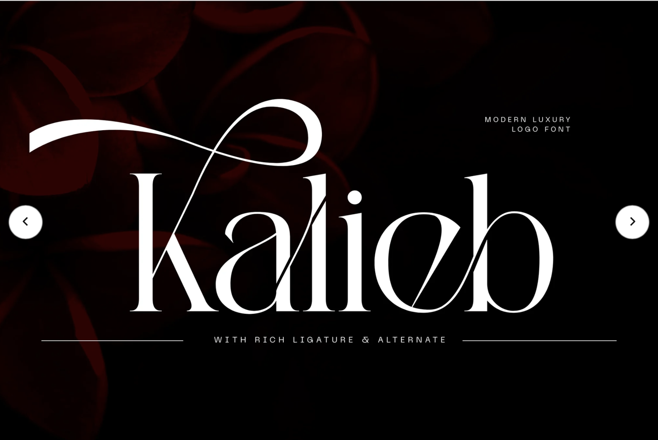 Luxury Modern Logo Font - Kalieb Luxury