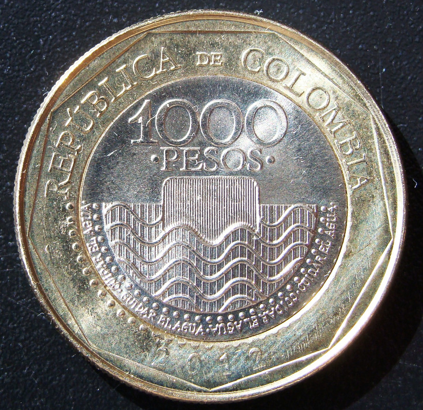 1000 Pesos. Colombia (2012) COL-1000-Pesos-2012-anv