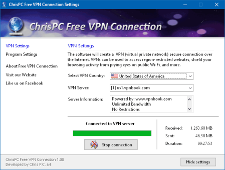 ChrisPC Free VPN Connection 3.08.22