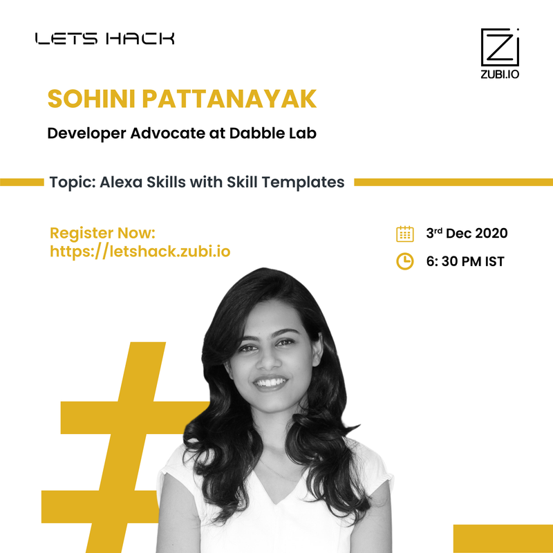 Alexa Skills with Skills Templates - Sohini Pattnayak