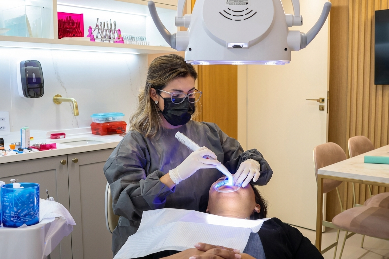 Dra. Débora Camilo atendendo