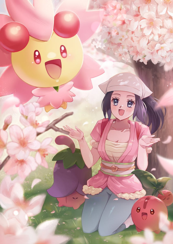akari-cherubi-and-cherrim-pokemon-and-1-