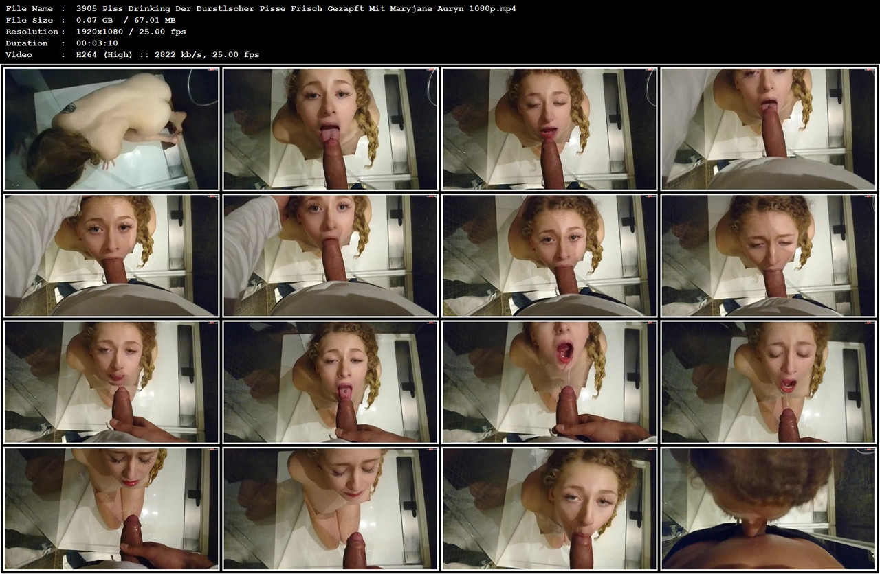 3905 Piss Drinking Der Durstlscher Pisse Frisch Gezapft Mit Maryjane Auryn 1080p mp4