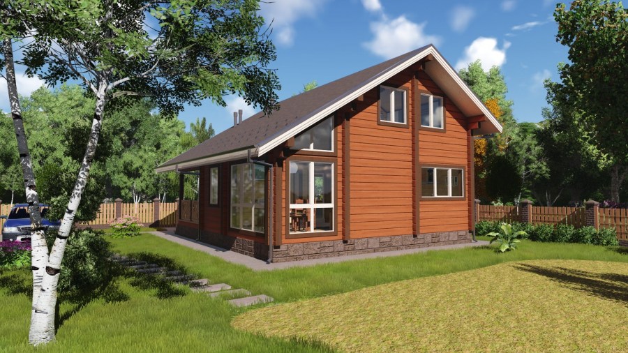 Будинок з клеєного бруса ціна