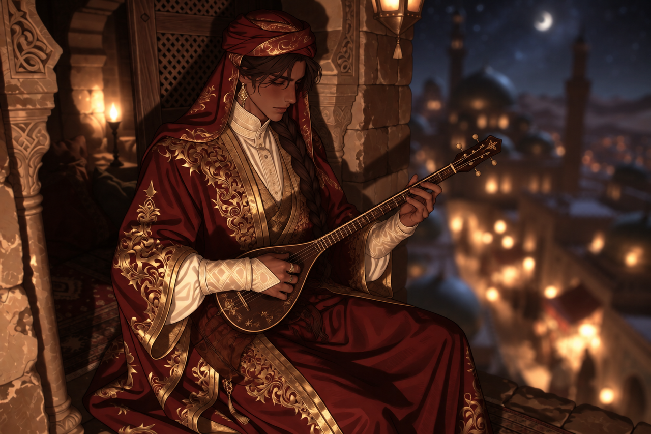 farhad playing setar