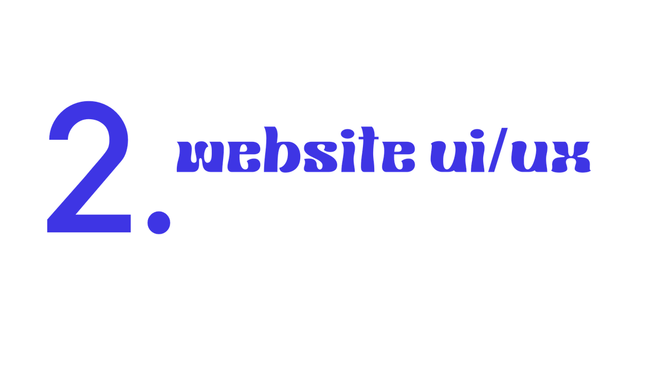 website ui/ux