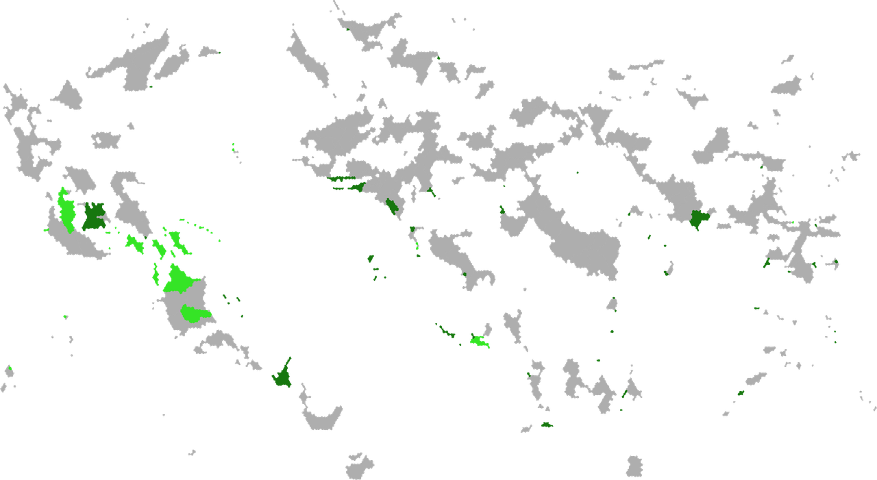 Carte des pays où le portugais est reconnu