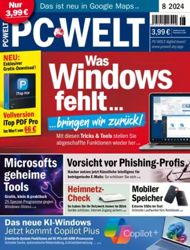 Cover: Pc Welt Magazin August No 08 2024
