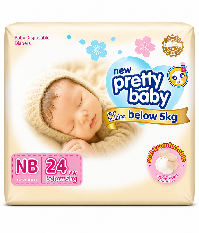 Pretty Baby New Born below 5kg 24pcs