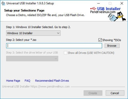Universal USB Installer 2.0