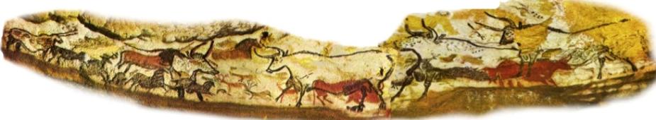 Camino de animales en el cielo representado en arte rupestre