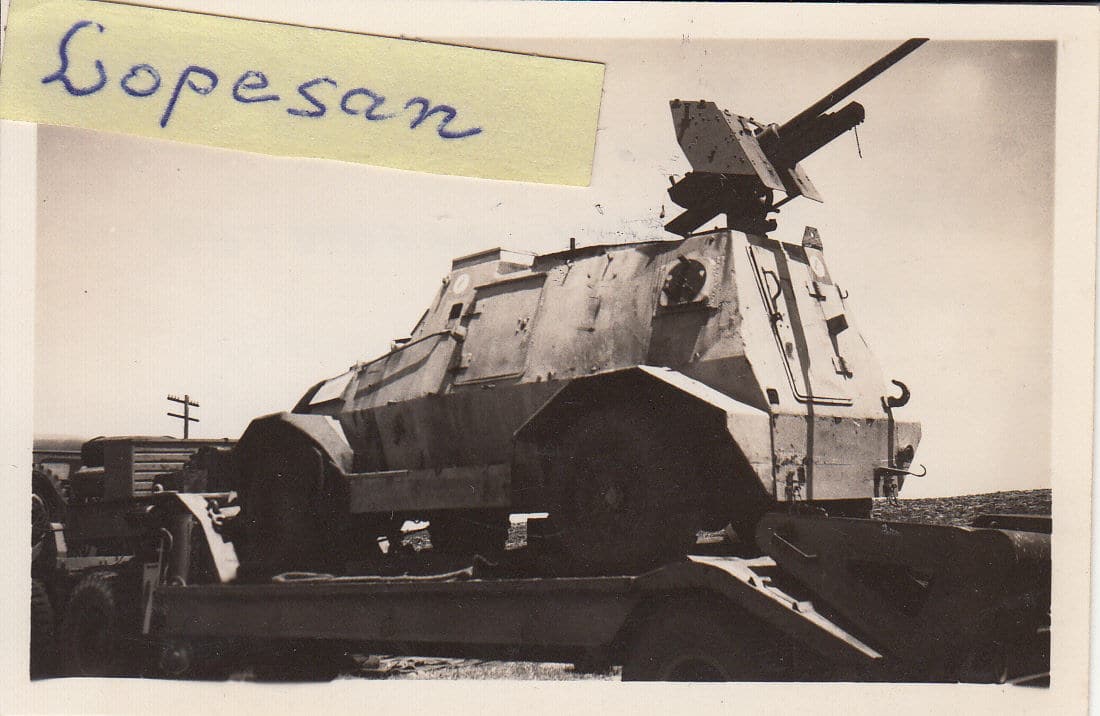 Foto brit. Beute LKW Spähwagen Humber SS-Ironsid