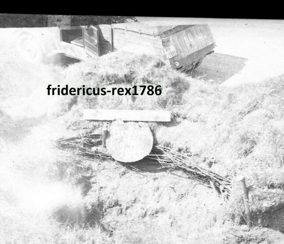 Foto Neg Pz Abt 301 Werkstzug Frankreich 44 VW Kübelwagen Typ 82 Kennung Wap