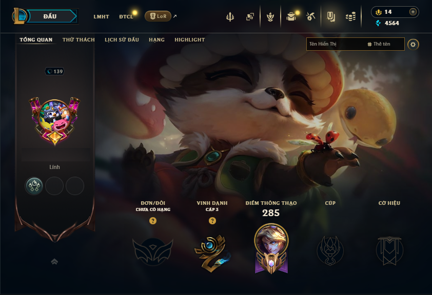 Acc LMHT # - Không Khung