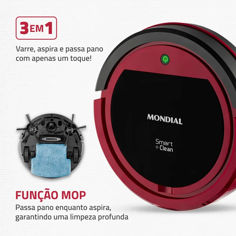 Robô Aspirador De Pó Smart Clean Mondial RB-07