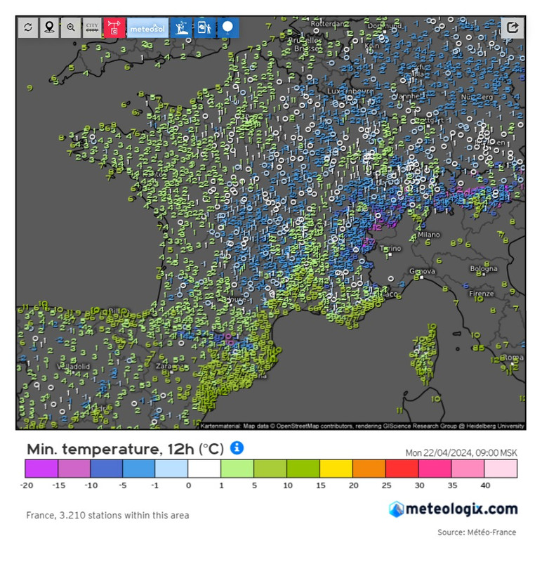 ФранцияЗаморозки(22апреля)