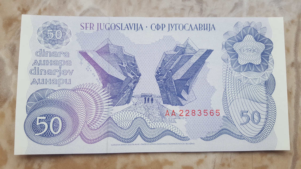 50 dinares 1990, Yugoslavia 20210726-173335