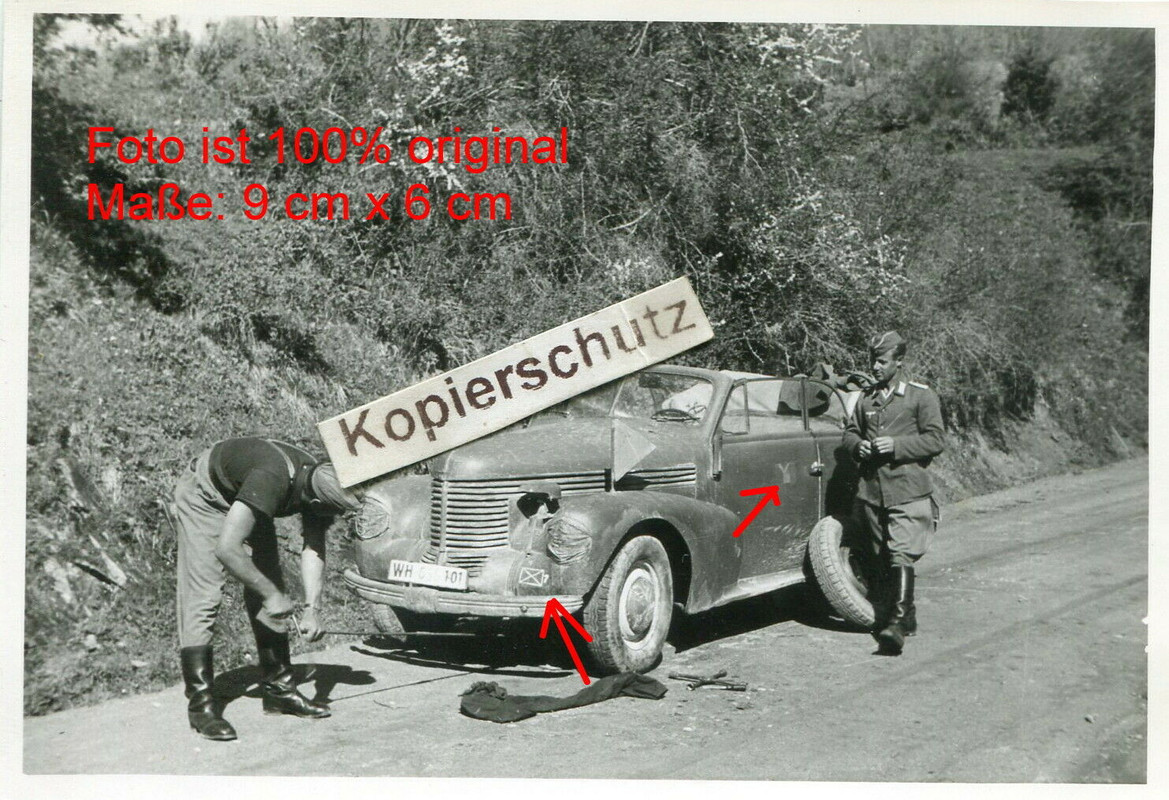 Balkan Feldzug , 9. Panzer Division , Fahrzeug mit Kennung an Tür