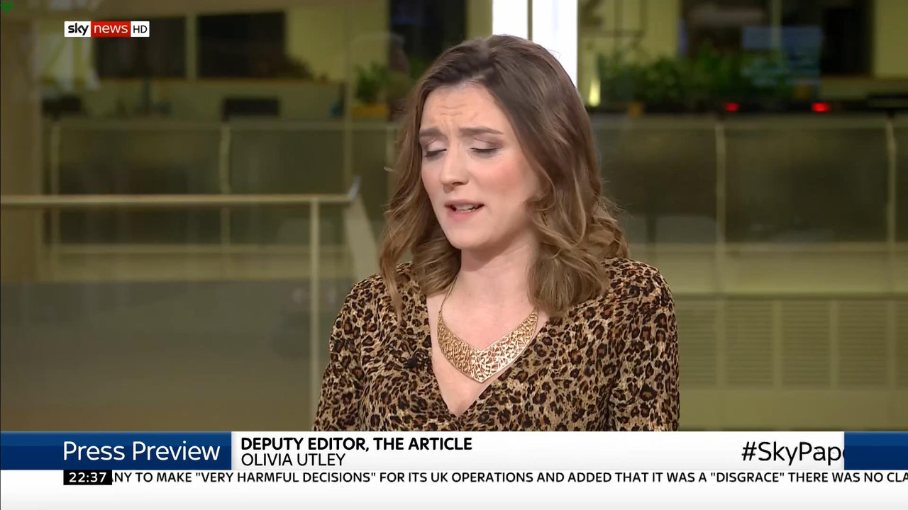 24 January - 22.00.00 - Sky News At 10. Anna Botting with the ma