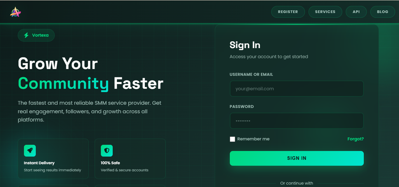 Virexa Premium SMM Panel Script