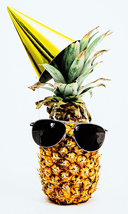A funny pineapple